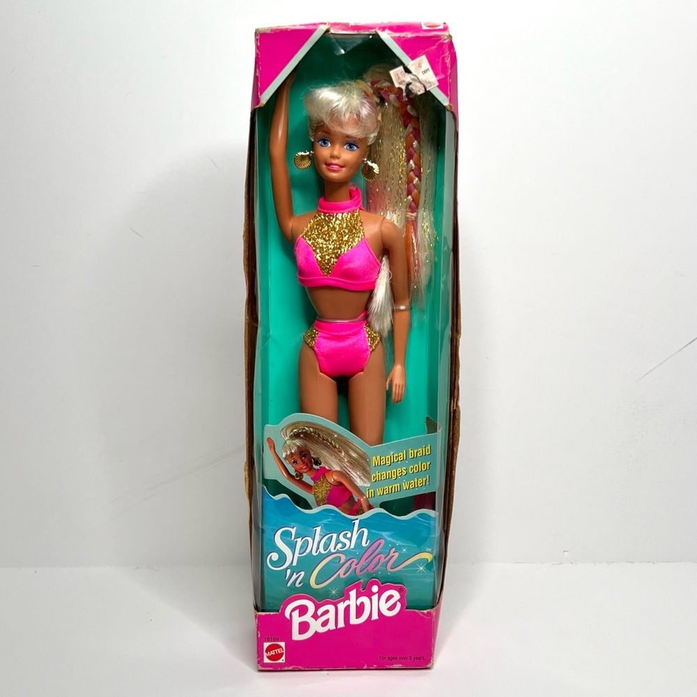 1996 Mattel Splash N’ Color Barbie with Magical Braid that Changes Color